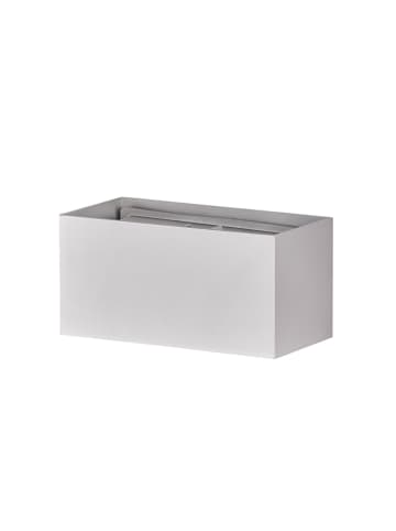 FISCHER & HONSEL Ledwandlamp "Wallo" zilverkleurig - (B)20 x (H)10 x (D)10 cm