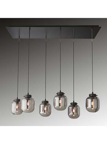 FISCHER & HONSEL Hängeleuchte in Schwarz/ Grau - (B)115 x (H)38 cm