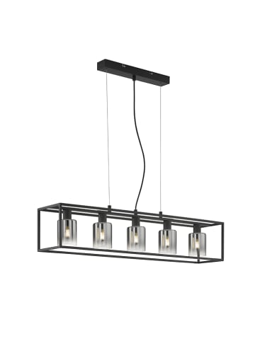 FISCHER & HONSEL Hanglamp zwart/grijs - (B)95 x (H)18 cm
