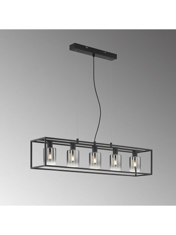 FISCHER & HONSEL Hanglamp zwart/grijs - (B)95 x (H)18 cm