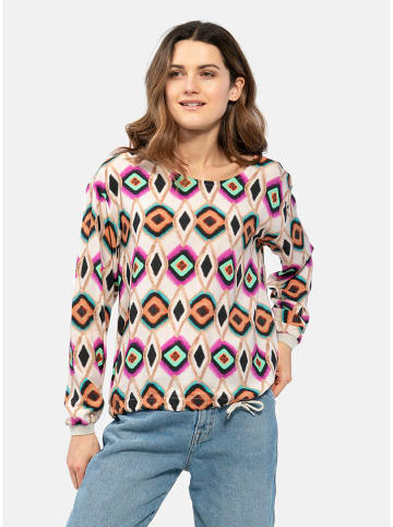 KEY LARGO Bluse in Creme/ Bunt