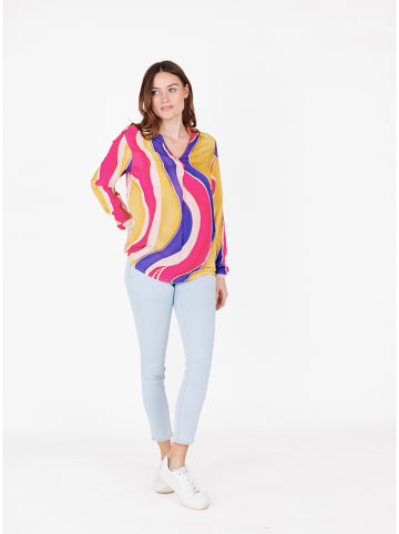 KEY LARGO Bluzka w kolorze żółto-fioletowo-różowym