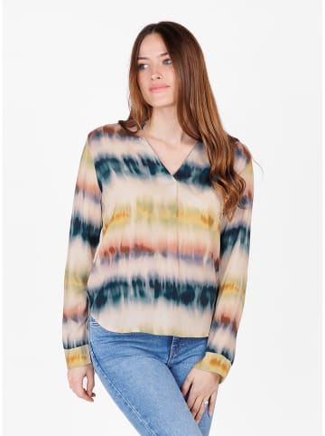 KEY LARGO Bluse in Beige/ Bunt