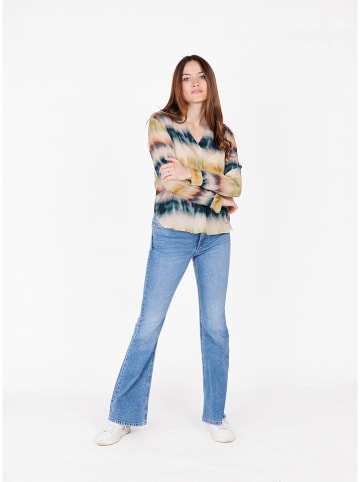 KEY LARGO Bluse in Beige/ Bunt