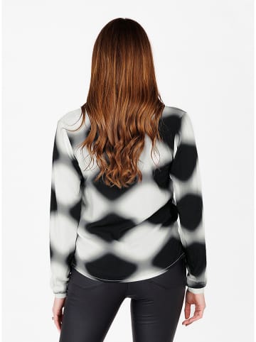 KEY LARGO Bluse in Weiß/ Schwarz