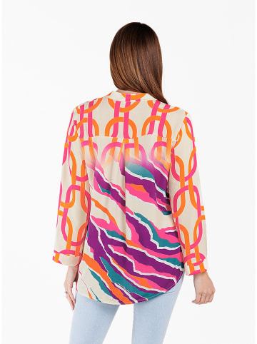 KEY LARGO Bluse in Beige/ Bunt