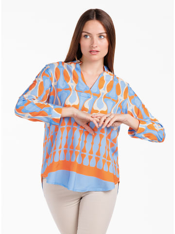 KEY LARGO Bluse in Hellblau/ Orange