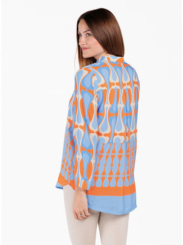 KEY LARGO Bluse in Hellblau/ Orange