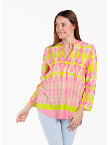 KEY LARGO Bluse in Gelb/ Rosa