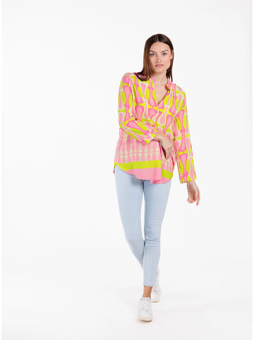 KEY LARGO Bluse in Gelb/ Rosa