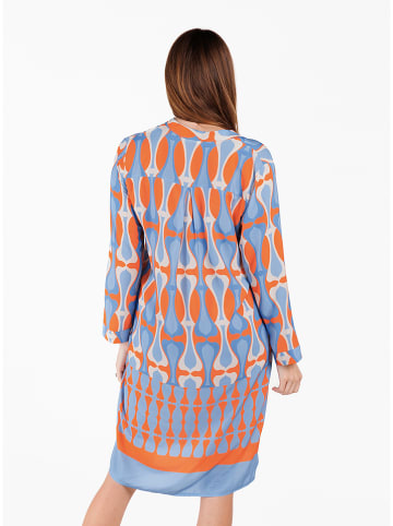 KEY LARGO Kleid in Orange/ Hellblau