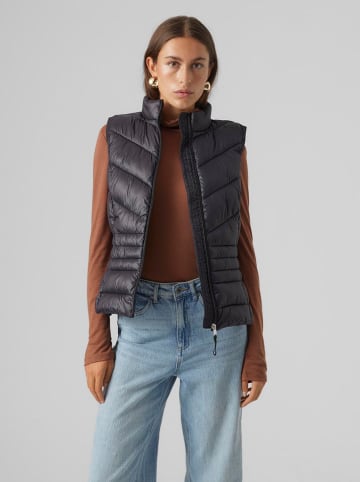 Vero Moda Doorgestikte bodywarmer zwart