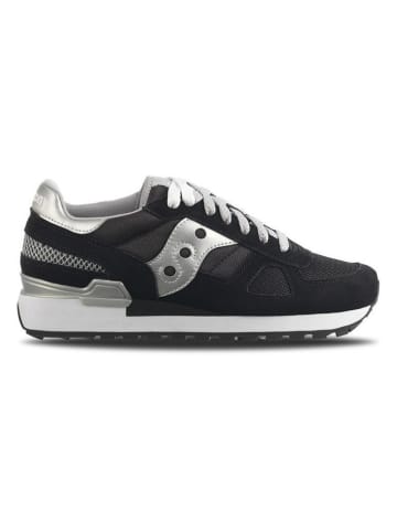 Saucony Sneakers "Shadow" zwart/zilverkleurig