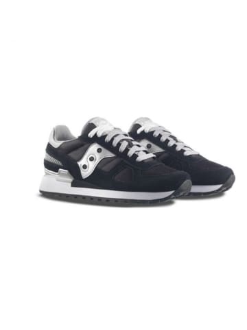 Saucony Sneakers "Shadow" zwart/zilverkleurig