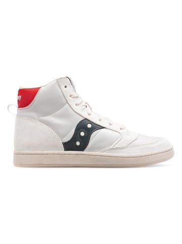 Saucony Sneakers "Jazz Court" wit/donkerblauw