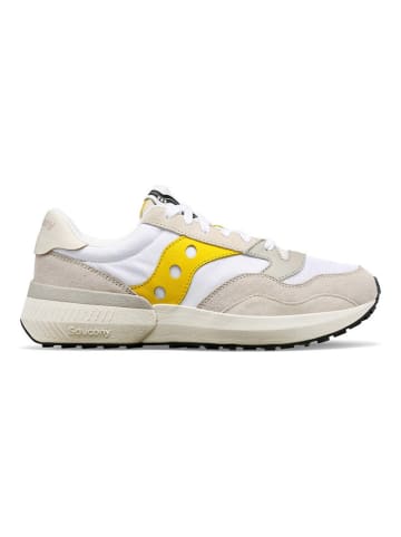 Saucony Sneakers "Jazz NXT" in Weiß/ Beige/ Gelb