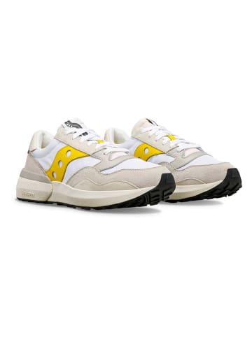 Saucony Sneakers "Jazz NXT" in Weiß/ Beige/ Gelb