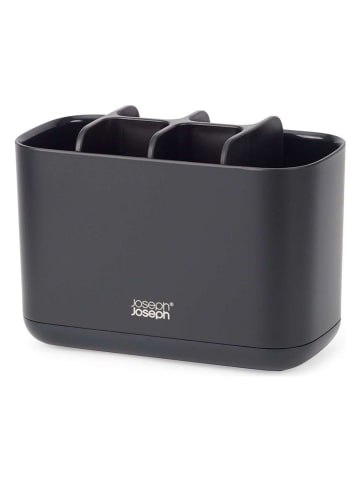 JosephJoseph Tandenborstelhouder "Easy Store" zwart - (B)17,1 x (H)12,8 x (D)8,6 cm