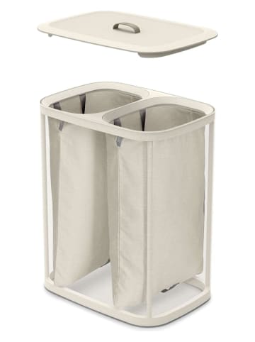 JosephJoseph Kosz "Tota Trio" w kolorze kremowym na pranie - 2 x 45 l