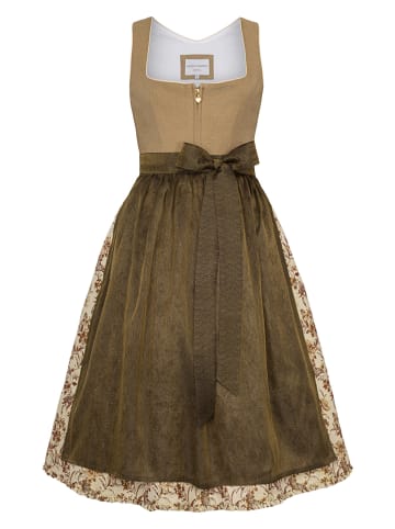 Melega Dirndl "Tamina" in Ocker/ Oliv