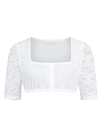 Melega Dirndlbluse "Linda" in Weiß