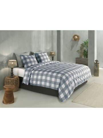 Zo!Home Beddengoedset "Quattro di Lino" wit/blauw