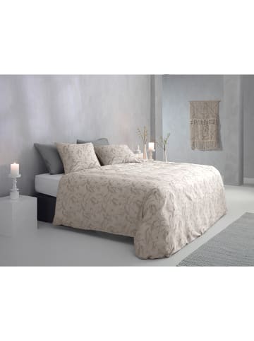 Zo!Home Mako-satijnen beddengoedset "Fiori di Satinado" crème