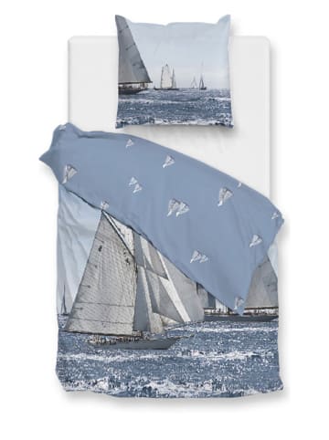 Zo!Home Renforcé beddengoedset "Regatta" lichtblauw