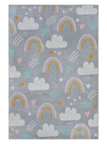 Hanse Home Kurzflor-Teppich "Rainbow" in Hellgrau/ Bunt
