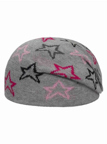 Döll Wende-Bohomütze in Grau/ Pink