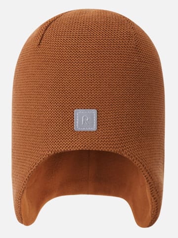 Reima Wełniana czapka beanie "Pipopaa" w kolorze pomarańczowym