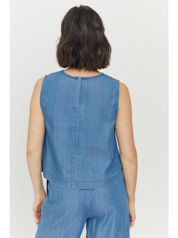 MAZINE Top "Iba" blauw