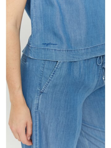 MAZINE Top "Iba" blauw