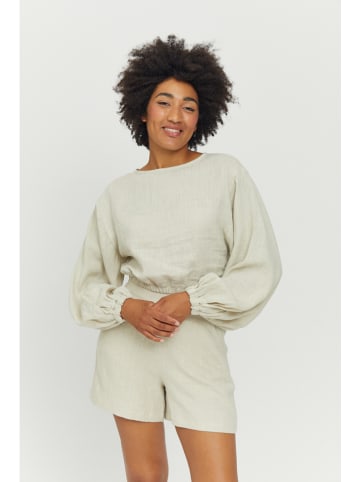 MAZINE Leinen-Bluse "Nila" in Creme