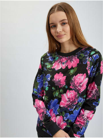 orsay Sweter w kolorze czarno-różowo-niebieskim