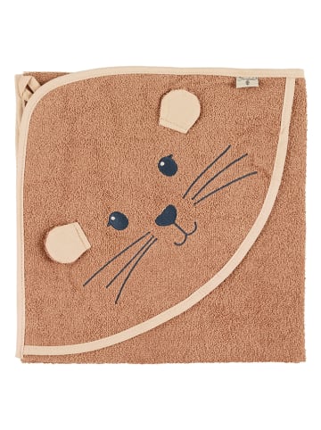 Sterntaler® Kapuzenbadetuch "Otti" in Hellbraun - (L)80 x (B)80 cm