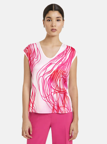 TAIFUN Bluse in Weiß/ Pink