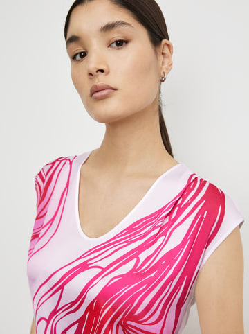 TAIFUN Bluse in Weiß/ Pink