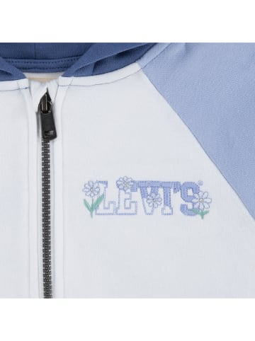 Levi's Kids Sweatjacke in Weiß/ Blau