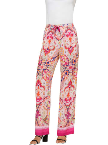 Heine Hose in Beige/ Pink