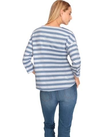 Heine Longsleeve in Blau/ Weiß