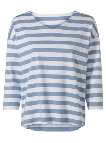 Heine Longsleeve in Blau/ Weiß