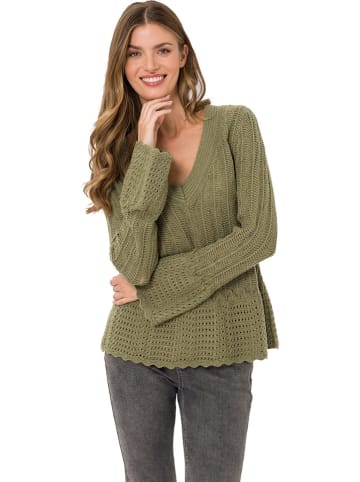 Heine Sweter w kolorze khaki