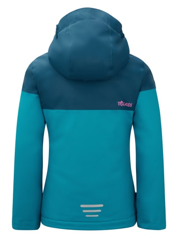 Trollkids Ski-/ Snowboardjacke "Hallingdal" in Türkis