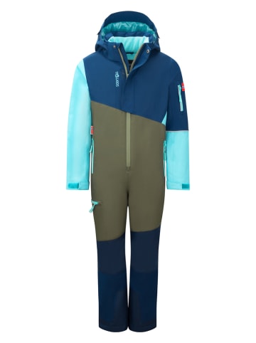 Trollkids Schneeanzug "Hallingdal" in Blau/ Khaki/ Anthrazit