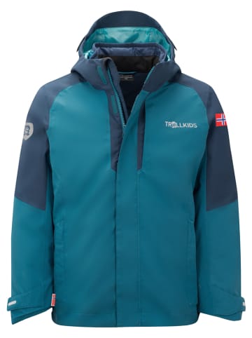 Trollkids 3in1-Funktionsjacke "Skanden" in Blau