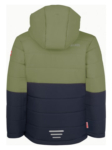 Trollkids Ski-/snowboardjas "Hemsedal" kaki/donkerblauw