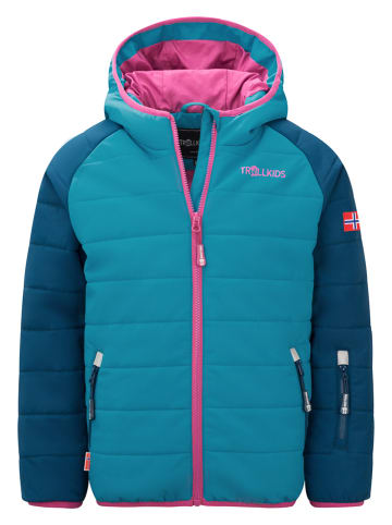 Trollkids Ski-/ Snowboardjacke "Hafjell" in Türkis