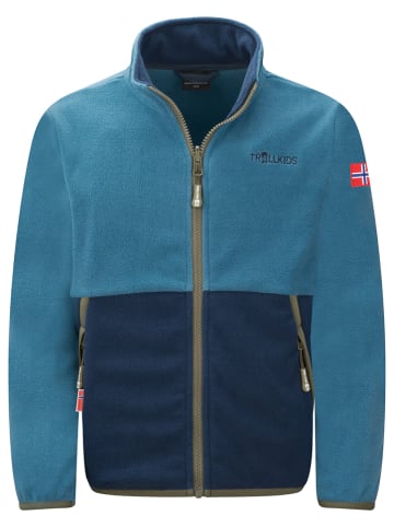 Trollkids Fleecejacke "Storfjord" in Blau/ Dunkelblau