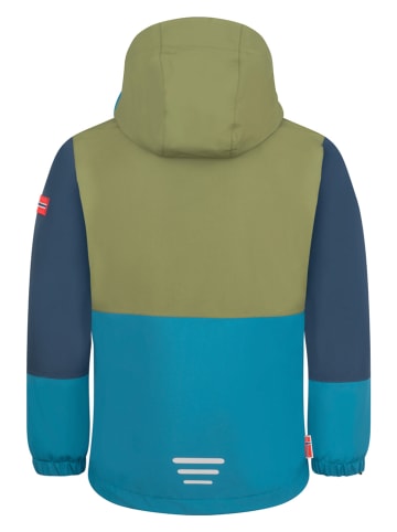 Trollkids Kurtka funkcyjna 3w1 "Kjerag" w kolorze niebiesko-oliwkowym